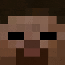 a pixelated image of a man 's face with a black eye