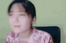 a woman with her eyes closed says ow mhay ghad ang gandaaa