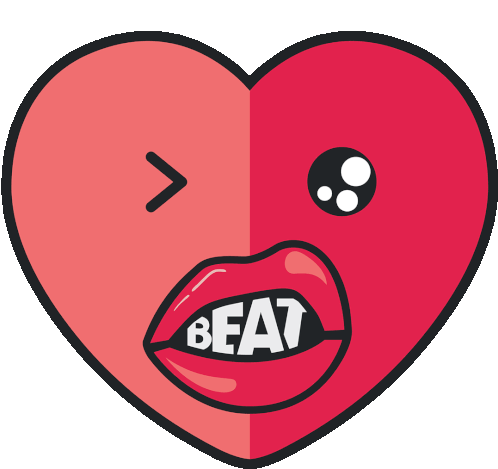 Heart Beat Heart Sticker - Heart Beat Heart Beat Stickers