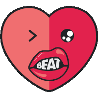 Heart Beat Heart Sticker - Heart Beat Heart Beat Stickers