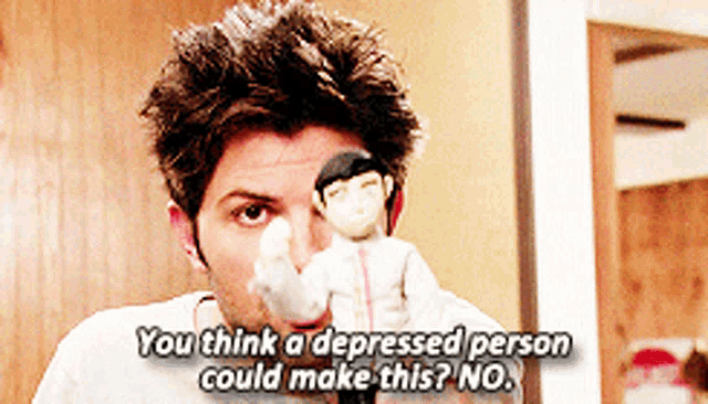 This person can. Could a depressed person make this. Could a depressed person do this. You think a depressed person could do this. A depressed person animation.