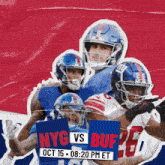 Buffalo Bills Vs. New York Giants Pre Game GIF