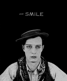 Buster Keaton Smile GIF - Buster Keaton Smile Fake Smile GIFs