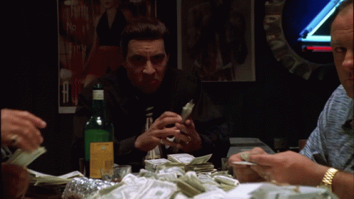 Silvio from the Sopranos "Just when I thought I was out... They pull me back in" gif