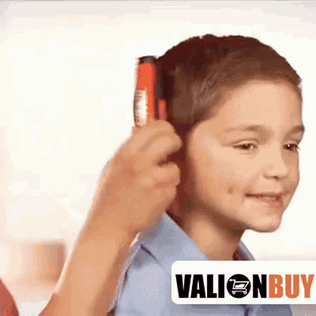 Hair Brush GIF - Hair Brush Kid - Discover & Share GIFs