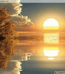 sun rise reflection lake