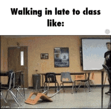 Late To Class Like First Day Of School GIF - Late To Class Like First Day Of School GIFs