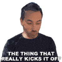 The Thing That Really Kicks It Off Derek Muller Sticker - The Thing That Really Kicks It Off Derek Muller Veritasium Stickers