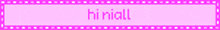 a pink background with the word initial written in purple