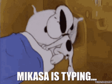 Mikasa Is Typing Swag City GIF - Mikasa Is Typing Swag City GIFs