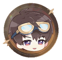 a cartoon drawing of a boy wearing goggles and glasses