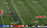 a football game between utah and byu is being played