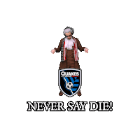 quakes san jose 1974 logo with a soccer ball on it