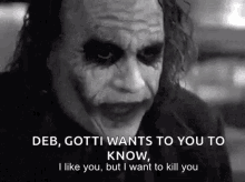 Joker I Like You GIF - Joker I Like You I Want To Kill You GIFs