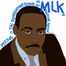 voting rights mlk dr martin luther king jr vote mlk sticker