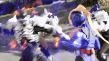 a group of superheros are fighting each other .