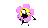 Fnf Bfdi Corrupted Flower Out Of My Way I Need My Spaaaaaaaaaaaaa- Sticker
