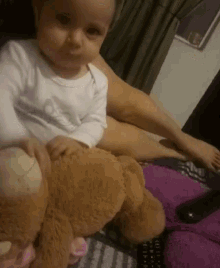 Baby Plush Toy GIF - Baby Plush Toy Teddy Bear GIFs