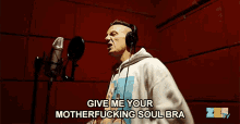 Give Me Your Motherfucking Soul Bra Singing GIF - Give Me Your Motherfucking Soul Bra Bra Singing GIFs