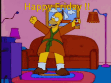 Happy Friday GIF - Happy Friday Homer GIFs