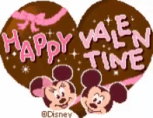 Happy Valentine Valentines GIF - Happy Valentine Valentines Mickey Mouse GIFs