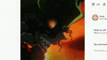 a screenshot of a cartoon character with the name hoda on the top right
