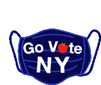 Vote Go Vote Ny Sticker - Vote Go Vote Ny I Love Ny Stickers