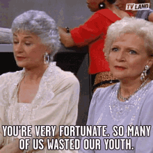 Youre Very Fortunate So Many Of Us Wasted Our Youth Lucky GIF - Youre Very Fortunate So Many Of Us Wasted Our Youth Lucky Happy GIFs