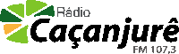 a logo for radio caçajurue fm 107.3 is shown