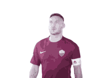 walking francesco totti serious face get ready arrived