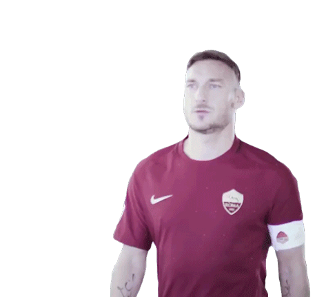 Walking Francesco Totti Sticker - Walking Francesco Totti Serious Face Stickers