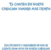 El Conteo En North Carolina Voto En North Carolina Sticker - El Conteo En North Carolina Voto En North Carolina Tomara Mas Tiempo Stickers