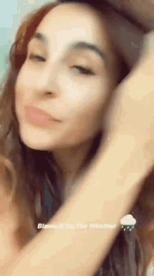 Yianna Terzi Selfie GIF - Yianna Terzi Selfie Blame It On The Weather GIFs