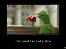 Kermit Drinking GIF - Kermit Drinking Justice GIFs