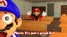 Smg4 Mario GIF - Smg4 Mario Its Just A Prank Bro GIFs