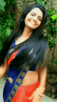 Gitanjli Saree GIF - Gitanjli Saree Navel GIFs