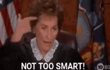 Judge Judy Not Too Smart GIF - Judge Judy Not Too Smart Think GIFs