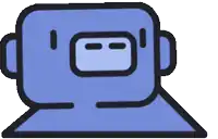 a cartoon drawing of a robot with a face