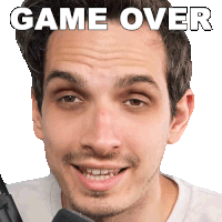 Game Over Nik Nocturnal Sticker - Game Over Nik Nocturnal Its Over Stickers