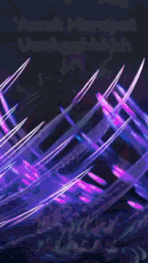 a purple and white background with a white circle in the center