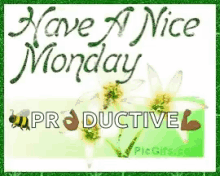 Have A Nice Monday Text GIF - Have A Nice Monday Text Shining GIFs