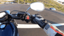 Bending To The Left Motorcyclist GIF
