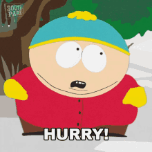 Hurry Eric Cartman GIF
