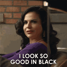 I Look So Good In Black Rita Castillo GIF - I Look So Good In Black Rita Castillo Why Women Kill GIFs
