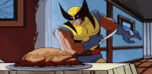 Wolverine Thanksgiving GIF - Wolverine Thanksgiving Turkey GIFs