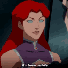 Starfire Nightwing GIF - Starfire Nightwing Its Been A While GIFs