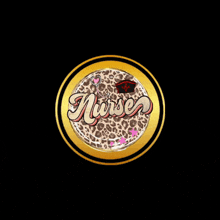 a nurse logo with a stethoscope and a nurse hat