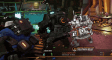 a screenshot of a video game that says solitary belly on it