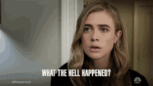 What The Hell Happened Michaela Stone GIF - What The Hell Happened Michaela Stone Melissa Roxburgh GIFs