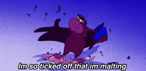 Aladdin Iago Gif Aladdin Iago Angry Discover Share Gifs